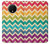 S2362 Rainbow Colorful Shavron Zig Zag Pattern Etui Coque Housse pour OnePlus 7T