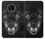 S2823 Black Wolf Blue Eyes Face Etui Coque Housse pour OnePlus 7T