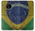 S3297 Brazil Flag Vintage Football Graphic Etui Coque Housse pour OnePlus 7T