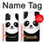 S2662 Panda mignon Dessin animé Etui Coque Housse pour Samsung Galaxy A51