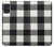 S2842 Noir et blanc Buffle motif de vérification Etui Coque Housse pour Samsung Galaxy A51