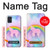 S3070 Arc en ciel pastel ciel Licorne Etui Coque Housse pour Samsung Galaxy A51