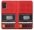 S3204 Rouge Cassette Recorder graphique Etui Coque Housse pour Samsung Galaxy A51