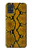 S3365 Python Imprimer Jaune graphique Peau Etui Coque Housse pour Samsung Galaxy A51
