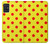 S3526 Rouge tache à pois Etui Coque Housse pour Samsung Galaxy A51