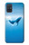 S0843 Baleine bleue Etui Coque Housse pour Samsung Galaxy A71