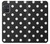 S2299 Noir Pois Etui Coque Housse pour Samsung Galaxy A71