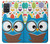 S2521 Nerd Mignon Chouette Dessin animé Etui Coque Housse pour Samsung Galaxy A71