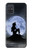 S2668 Silhouette sirène Lune Nuit Etui Coque Housse pour Samsung Galaxy A71