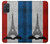 S2859 Drapeau France millésimé Tour Eiffel Etui Coque Housse pour Samsung Galaxy A71