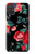 S3112 Motif floral Rose Noir Etui Coque Housse pour Samsung Galaxy A71