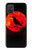 S3328 Corbeau Rouge Lune Etui Coque Housse pour Samsung Galaxy A71