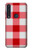 S3535 Rouge vichy Etui Coque Housse pour Motorola Moto G8 Plus
