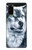 S0123 Loup blanc Etui Coque Housse pour Samsung Galaxy S20