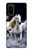 S0246 Cheval Blanc Etui Coque Housse pour Samsung Galaxy S20