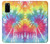 S1697 Tie Dye coloré imprimé graphique Etui Coque Housse pour Samsung Galaxy S20