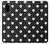 S2299 Noir Pois Etui Coque Housse pour Samsung Galaxy S20