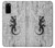 S2446 Gecko bois imprimé graphique Etui Coque Housse pour Samsung Galaxy S20