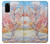 S2450 Van Gogh Fleur de Pêcher Etui Coque Housse pour Samsung Galaxy S20