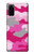 S2525 Rose Camo camouflage Etui Coque Housse pour Samsung Galaxy S20