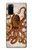 S2801 millésimé Poulpe Etui Coque Housse pour Samsung Galaxy S20