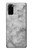 S2845 Texture en marbre gris Etui Coque Housse pour Samsung Galaxy S20