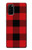 S2931 Rouge Buffle motif de vérification Etui Coque Housse pour Samsung Galaxy S20