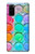 S3235 Mélange aquarelle Etui Coque Housse pour Samsung Galaxy S20