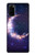 S3324 Croissant de lune Galaxie Etui Coque Housse pour Samsung Galaxy S20