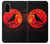 S3328 Corbeau Rouge Lune Etui Coque Housse pour Samsung Galaxy S20