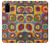 S3409 Carrés cercles concentriques Etui Coque Housse pour Samsung Galaxy S20