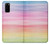 S3507 Coloré Arc-en-ciel pastel Etui Coque Housse pour Samsung Galaxy S20