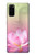S3511 Fleur de lotus Bouddhisme Etui Coque Housse pour Samsung Galaxy S20