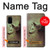 S0931 Loup Blanc Noir Etui Coque Housse pour Samsung Galaxy S20 Plus, Galaxy S20+
