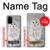 S1566 Milou Blanc Chouette Chouette Etui Coque Housse pour Samsung Galaxy S20 Plus, Galaxy S20+