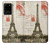 S2108 Tour Eiffel de Paris Carte postale Etui Coque Housse pour Samsung Galaxy S20 Plus, Galaxy S20+