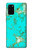 S2377 Turquoise Texture Motif imprimé Gemme Etui Coque Housse pour Samsung Galaxy S20 Plus, Galaxy S20+