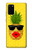 S2443 Baiser drôle d'ananas Lunettes de soleil Etui Coque Housse pour Samsung Galaxy S20 Plus, Galaxy S20+