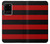 S2638 Noir et Rouge rayé Etui Coque Housse pour Samsung Galaxy S20 Plus, Galaxy S20+