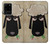 S2826 Mignon Noir Sheep Dormir Dessin Etui Coque Housse pour Samsung Galaxy S20 Plus, Galaxy S20+