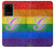 S2899 Arc en ciel LGBT Gay Pride Drapeau Etui Coque Housse pour Samsung Galaxy S20 Plus, Galaxy S20+