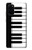 S3078 Noir et blanc Clavier de piano Etui Coque Housse pour Samsung Galaxy S20 Plus, Galaxy S20+