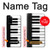 S3078 Noir et blanc Clavier de piano Etui Coque Housse pour Samsung Galaxy S20 Plus, Galaxy S20+