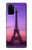 S3447 Paris Eiffel Le coucher du soleil Etui Coque Housse pour Samsung Galaxy S20 Plus, Galaxy S20+