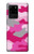 S2525 Rose Camo camouflage Etui Coque Housse pour Samsung Galaxy S20 Ultra