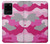 S2525 Rose Camo camouflage Etui Coque Housse pour Samsung Galaxy S20 Ultra