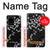 S2544 Kimono japonais style Noir motif fleur Etui Coque Housse pour Samsung Galaxy S20 Ultra
