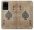 S2928 Ace Carte pique millésimé Etui Coque Housse pour Samsung Galaxy S20 Ultra