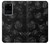 S3153 Noir Roses Etui Coque Housse pour Samsung Galaxy S20 Ultra