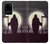 S3262 Lune de nuit faucheuse cimetière Etui Coque Housse pour Samsung Galaxy S20 Ultra